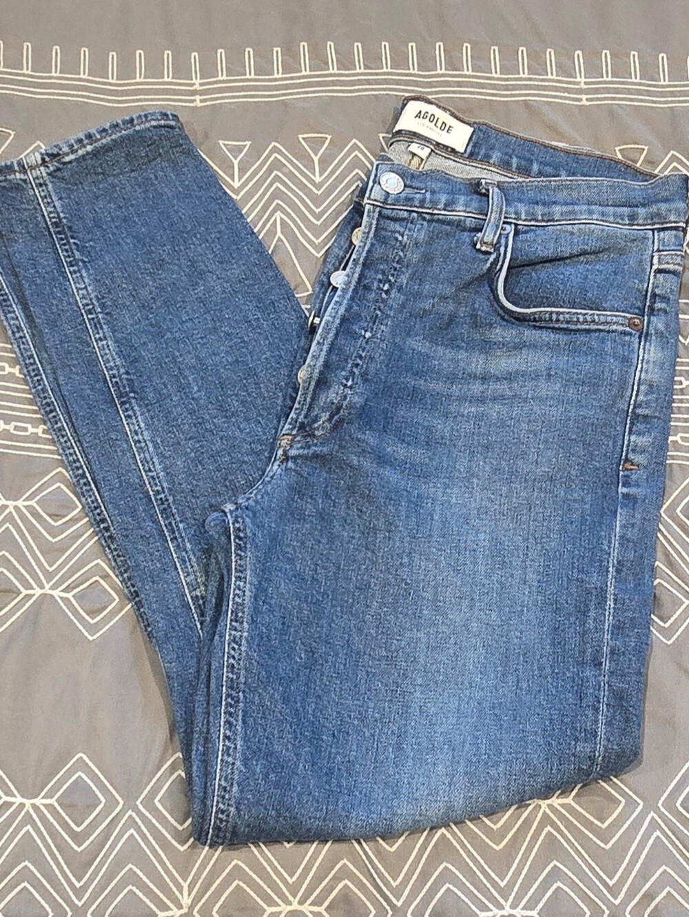 Agolde Nico High Waisted Slim Jeans Size 28